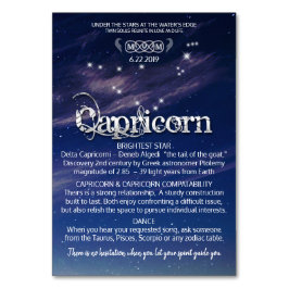 Tarjeta de mesa Capricorn