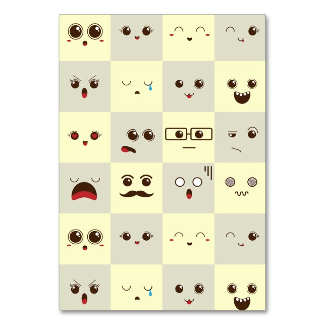 Tarjeta De Mesa Cara bonita (Anverso)