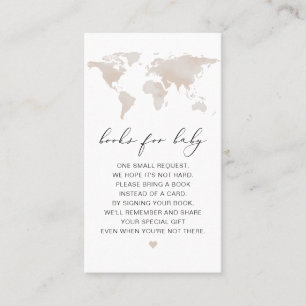 Tarjeta De Mesa CARMEN Beige Map Adventure Books para bebé