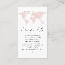 Tarjeta De Mesa CARMEN Mapa rosa de libros de aventuras para bebé