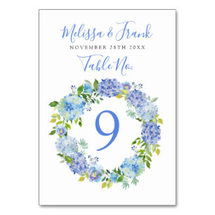 Tarjeta De Mesa Carolina Bloom Wreath floral salvaje
