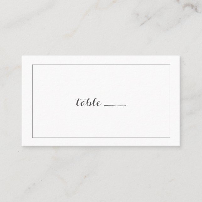 Tarjeta De Mesa Carolyna Boda Escort Cards (Anverso)