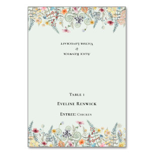 Tarjeta De Mesa Carta de la Fábrica de la Moneda de la Flora Silve