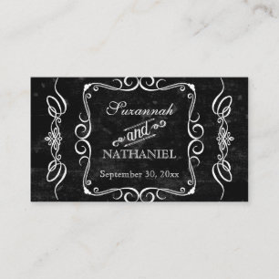 Tarjeta De Mesa Cartas de asiento de mesa de Swirl Rústica estilo
