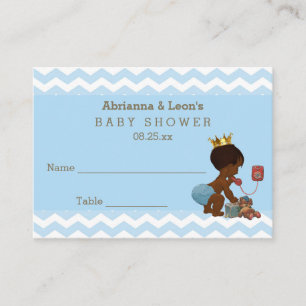 Tarjeta De Mesa Cartas de asiento de Prince étnico al teléfono Che