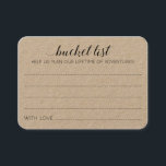 Tarjeta De Mesa Cartas de consejo de ideas de la lista de baldes d<br><div class="desc">Estas encantadoras y rústicas tarjetas de boda de kraft marrón serán la alternativa perfecta a un libro de visitas tradicional. Tendrás a todos los invitados hablando de las mejores ideas para que los recién casados las visiten o hagan.</div>