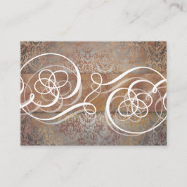 Tarjeta De Mesa Cartas de la plaza del nombre de la boda elegante