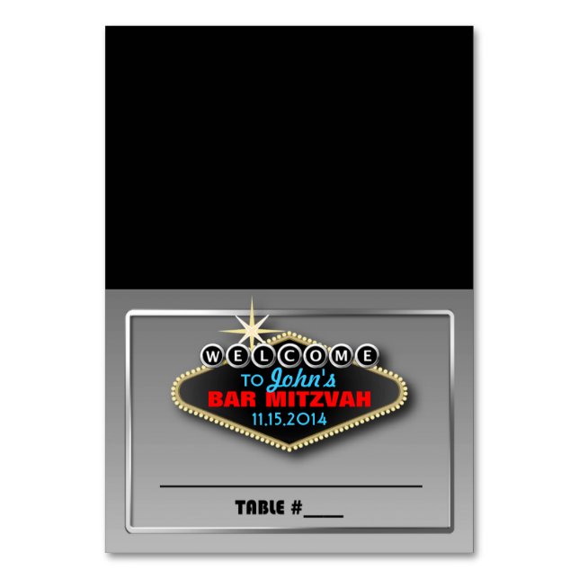 Tarjeta De Mesa Cartas de los lugares de personalizable con temas  (Anverso)