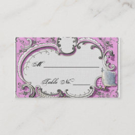 Tarjeta De Mesa Cartas de lugar Boda de cuadros de decoración fran