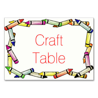 Tarjeta De Mesa Cartas de mesa de Crayon