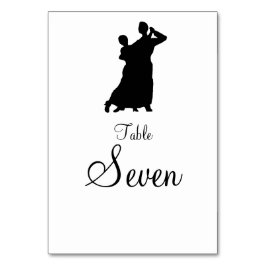 Tarjeta De Mesa Cartas de mesa "Pareja de salón de baile"