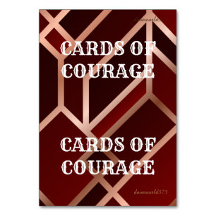 Tarjeta De Mesa Cartas de valor para el juego