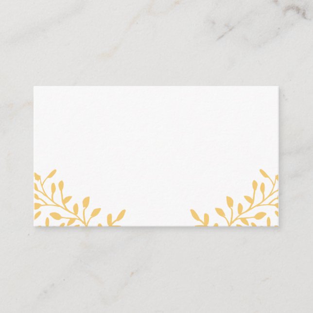 Tarjeta De Mesa Cartas del lugar de la boda del jardín secreto ama (Anverso)