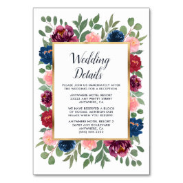 Tarjeta De Mesa Cartas insertadas por Boda de la Marina de Rubor d