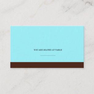 Tarjeta De Mesa Carteles de Boda Tiffany y Brown