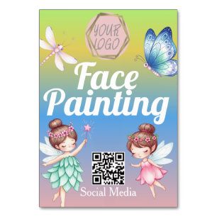 Tarjeta De Mesa Carteles de pancartas de artista pintor de hadas l