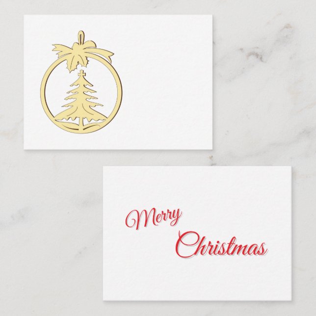Tarjeta De Mesa Cartes de placement pou table de Noël (Anverso / Reverso)