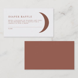 Tarjeta De Mesa CELESTE Bohemia Moon Diaper Raffle Ticket
