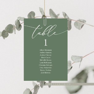 Tarjeta De Mesa Cena boda, moderna carta de asientos para invitado