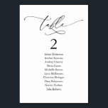 Tarjeta De Mesa Cena boda, moderna carta de asientos y<br><div class="desc">Tarjeta de tabla de mesa de boda para la cena,  Personalizar de tema romántico de estilo moderno con el texto y / o eliminar y completar con el tema de color de la fiesta de boda.</div>