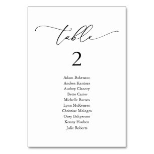 Tarjeta De Mesa Cena boda, tabla de asientos modernos para invitad