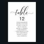 Tarjeta De Mesa Cena elegante de bodas, carta de asientos para inv<br><div class="desc">Tarjeta De Cuadro De Mesa Para La Cena boda,  Estilo Moderno Y Elegante. Personalizar el texto y / o elimina y rellena con el tema de tu fiesta nupcial.</div>