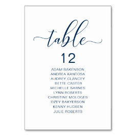 Tarjeta De Mesa Cena Elegante De Bodas, Mesa De La Mesa De La Mesa