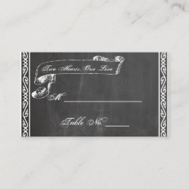 Tarjeta De Mesa Chalkboard Posh Boda Place Cards