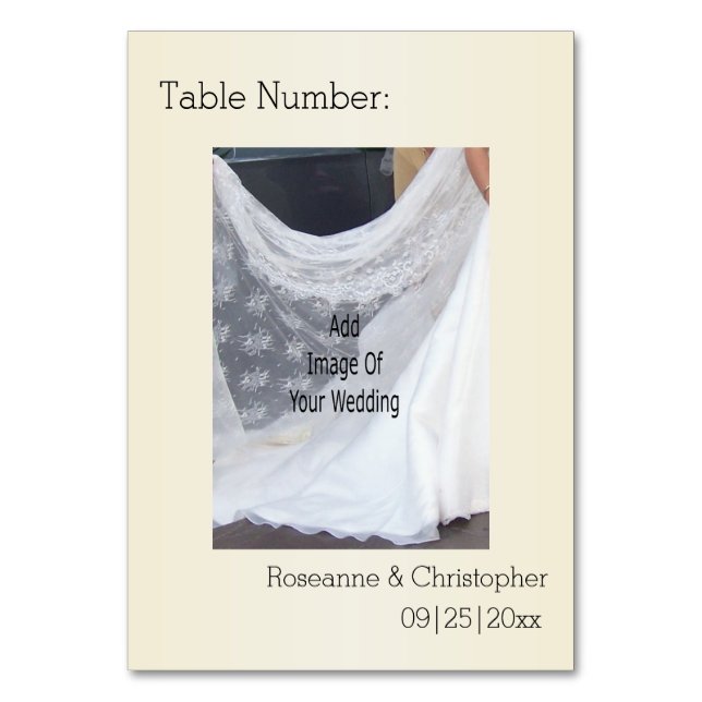 Tarjeta De Mesa Champagne Glasses Wedding (Anverso)