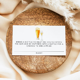Tarjeta De Mesa CHARLIE Stock The Bar Bottle Raffle Ticket