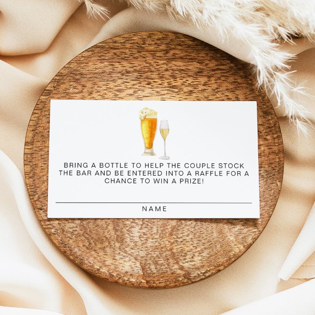 Tarjeta De Mesa CHARLIE Stock The Bar Bottle Raffle Ticket (Subido por el creador)