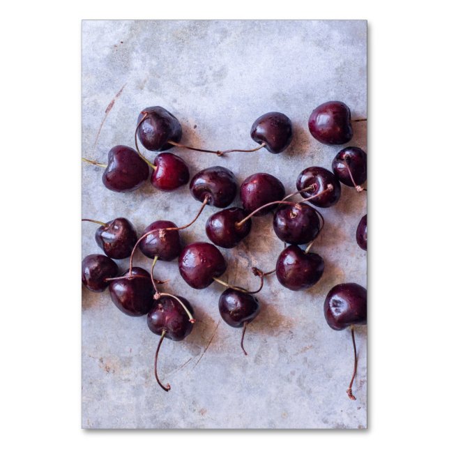Tarjeta De Mesa Cherries (Anverso)