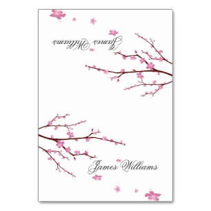 Tarjeta De Mesa Cherry Blossom Boda Place Cards