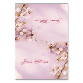 Tarjeta De Mesa Cherry Blossom Elegant Wedding Place Cards