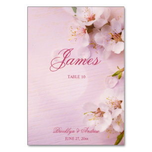Tarjeta De Mesa Cherry Blossom Elegant Wedding Table Place Cards