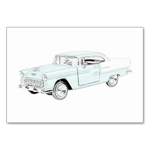 Tarjeta De Mesa Chevy Bel Air 1955