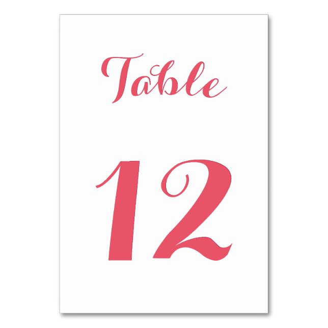 Tarjeta De Mesa Chic escritura elegante rosa blanco novia boda fie (Anverso)