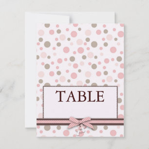 Tarjeta de mesa Chica