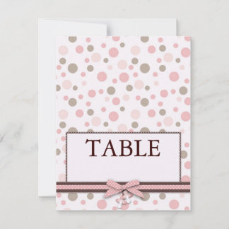 Tarjeta de mesa Chica