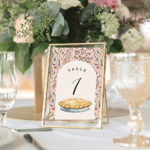 Tarjeta De Mesa Chica floral rosada de pequeño cutie Pie Baby Show