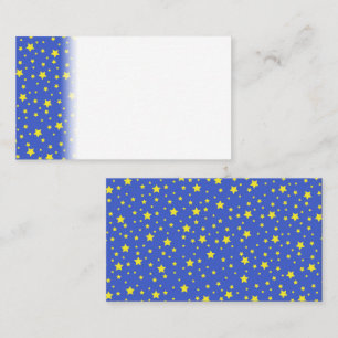 Tarjeta De Mesa Cielo estrellado azul Estrellas amarillas Luz de e