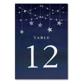 Tarjeta De Mesa Cielo nocturno con los singulares jardines de estr