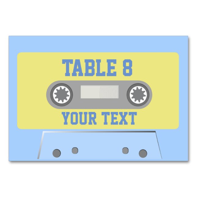 Tarjeta De Mesa Cinta Cassette (Reverso)