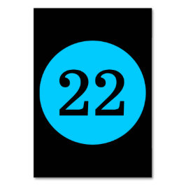 Tarjeta De Mesa Círculo azul negro y acuático