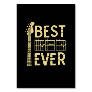 Tarjeta De Mesa Citas de abuelo Mejor Guitarra De Papá