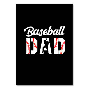 Tarjeta De Mesa Citas de abuelo   Papá de béisbol