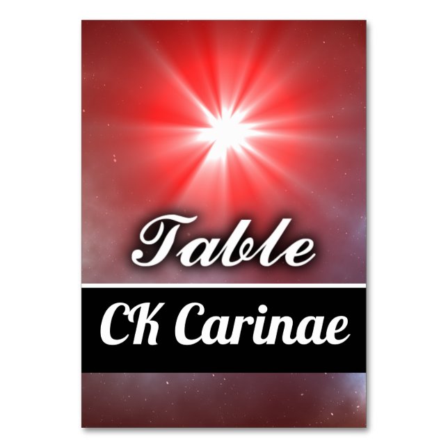 Tarjeta De Mesa CK Carinae (Anverso)