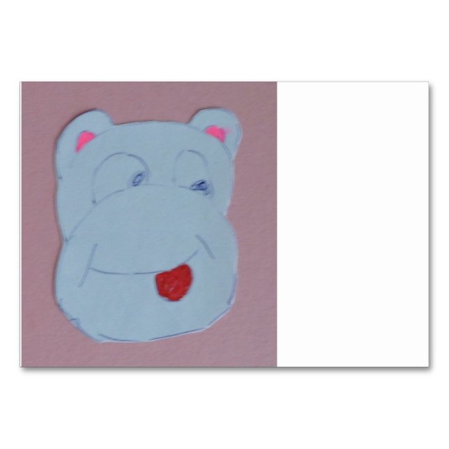 Tarjeta De Mesa Claire Horizontal 3.5" x 5" Tabulación (Anverso)