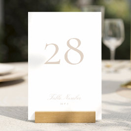 Tarjeta De Mesa Clásica caligrafía formal Boda Rubor rosa