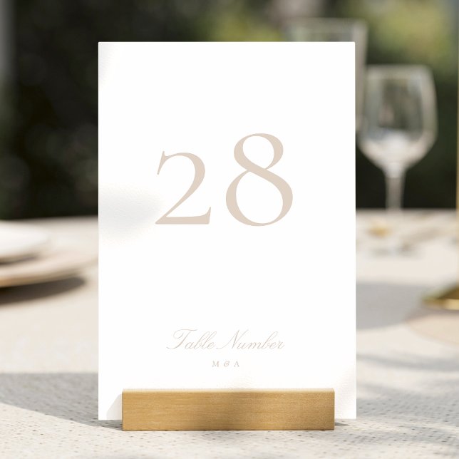 Tarjeta De Mesa Clásica caligrafía formal Boda Rubor rosa (Subido por el creador)